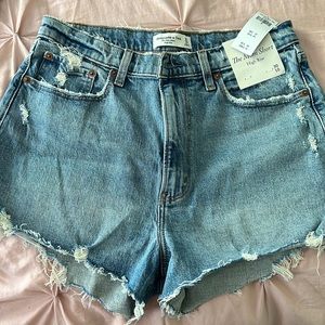 abercrombie high waisted shorts